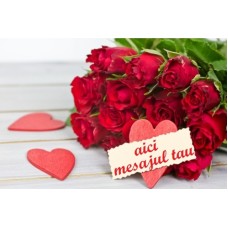 ZuRomantic Foaie de zahar buchet de trandafiri 29x20cm